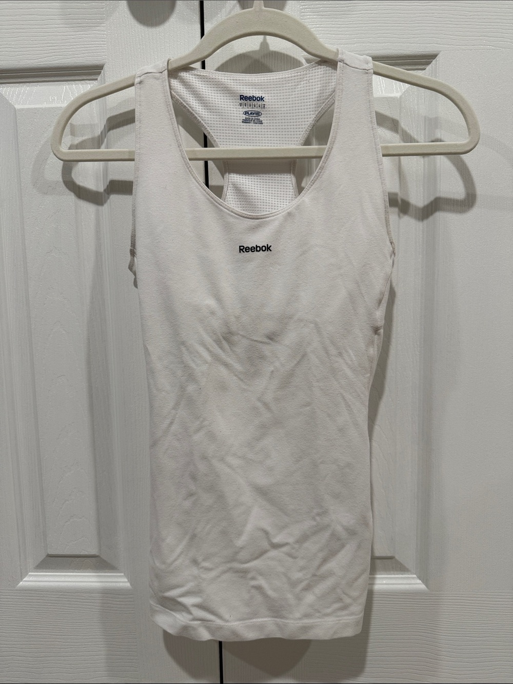 Reebok White Women's Athletic Racerback Tank